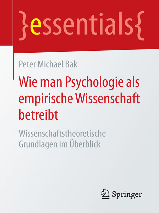 Title details for Wie man Psychologie als empirische Wissenschaft betreibt by Peter Michael Bak - Available